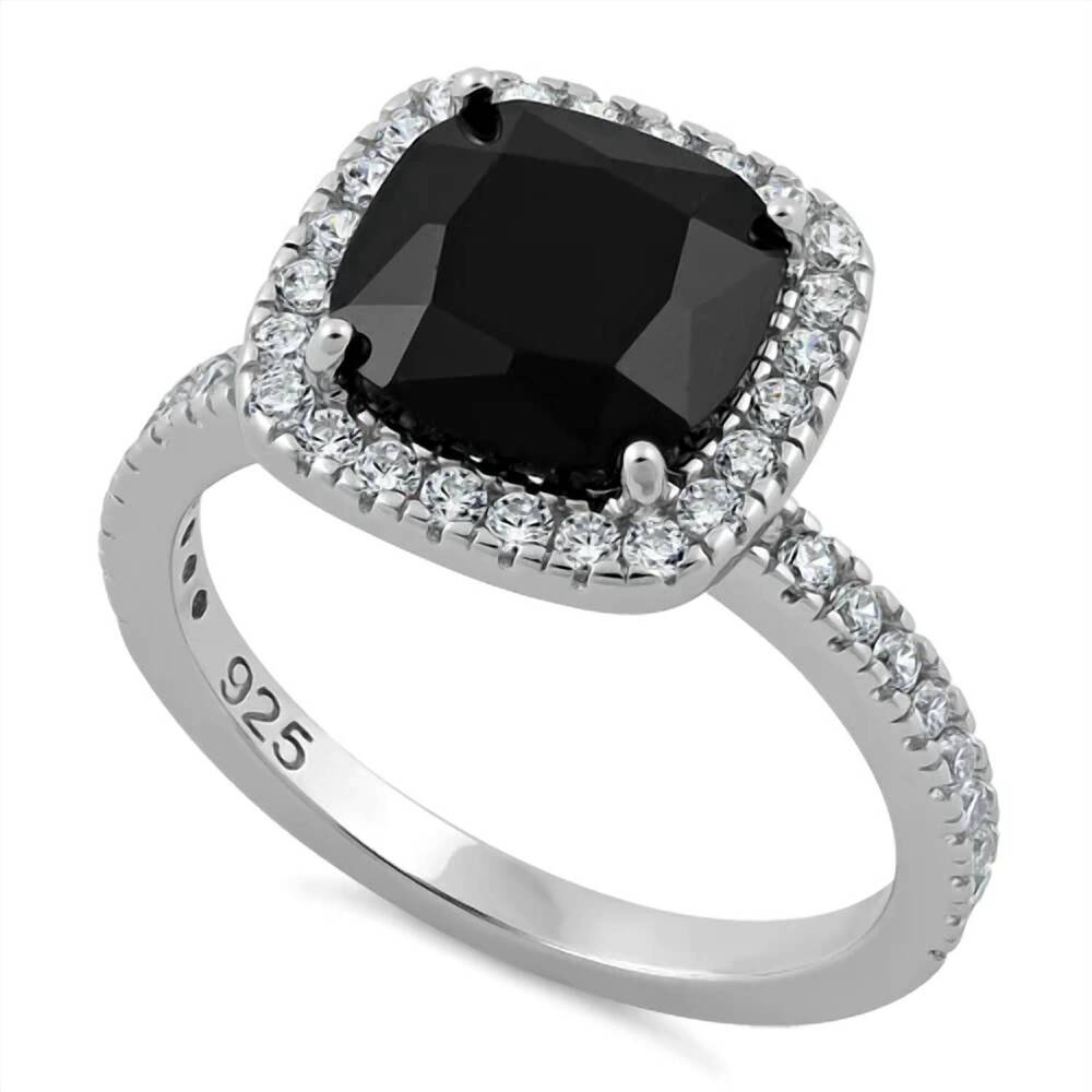 NEW STARLETTE women's blair ring in black/silver